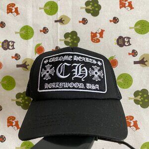Chrome Hearts Embroidered Lettering Logo Baseball Cap